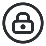 Lock Circle SVG Icon